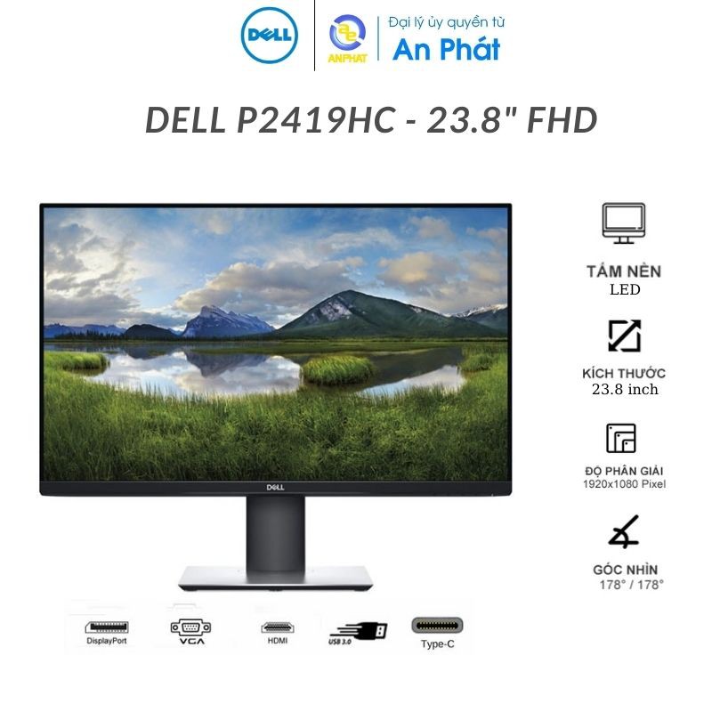 Màn hình máy tính Dell P2419H 23.8'' FHD 60Hz - Hàng chính hãng