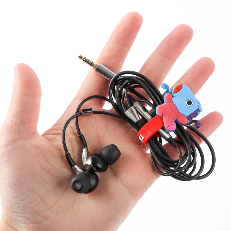 Cuộn Dây Quấn Tai Nghe In Hình bt21 Dễ Thương