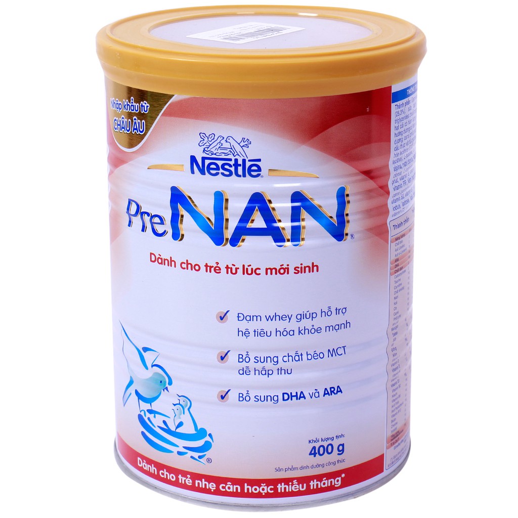 Sữa bột Pre Nan 400g - cho trẻ thiếu tháng 5.0