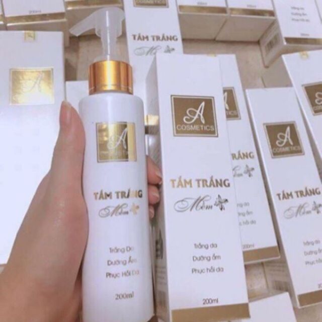 Tắm trắng mềm chữ A dành cho body