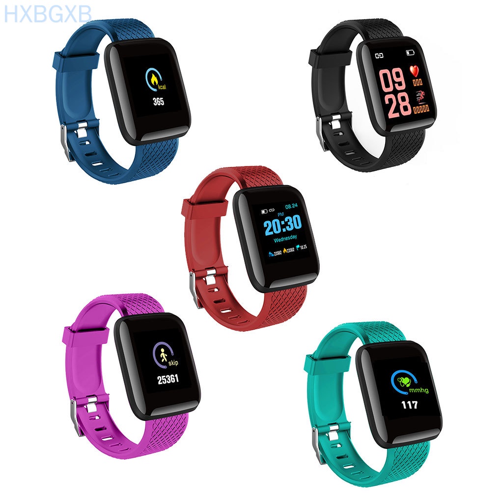 HXBG Smart Watch 116Plus Blood Pressure Heart Rate Smart Wristband Sports Watch Waterproof Bracelet