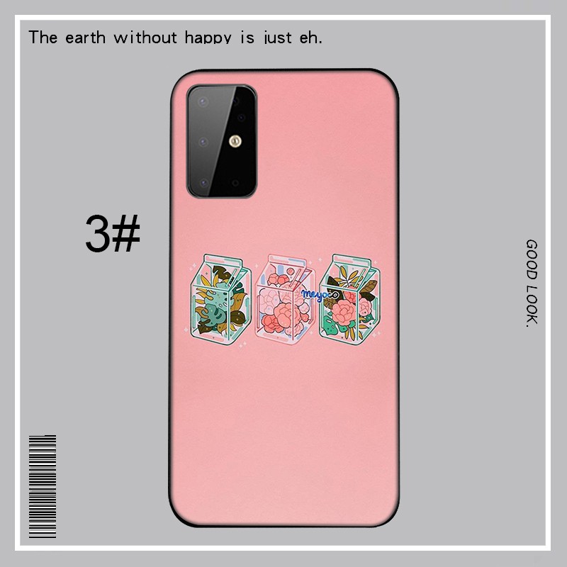 Ốp điện thoại mềm màu hồng phong cách Hàn Quốc YX51 cho Samsung Galaxy S10 S9 S8 Plus S6 S7 Edge S10+ S9+ S8+