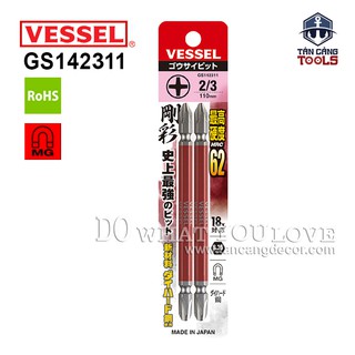 BỘ 2 MŨI BẮT VÍT 2 ĐẦU VESSEL GS142311