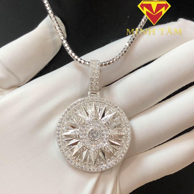 Mặt dây chuyền mặt trời phương đông chất liệu bạc ta cho nam-Minh Tâm Jewelry