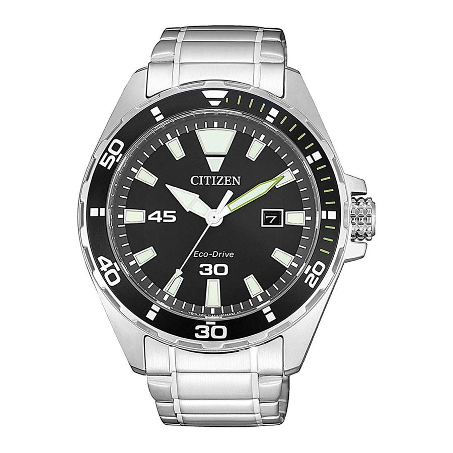 Đồng Hồ Nam Citizen Dây Thép Không Gỉ BM7451-89E - Mặt Đen