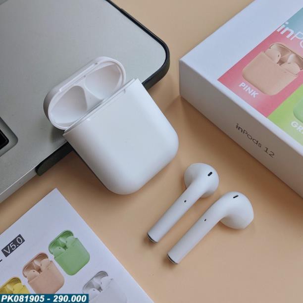 Tai nghe bluetooth không dây nhét tai i12 Freeship Chính hãng