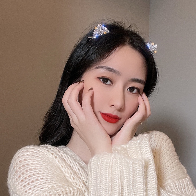 Set 2 kẹp tóc tai mèo siêu xinh - UniLabel