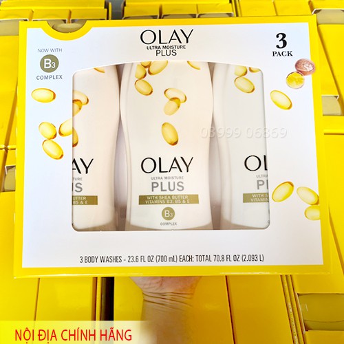 (Mẫu Mới )SỮA TẮM OLAY ULTRA MOISTURE 700ML - Mỹ USA