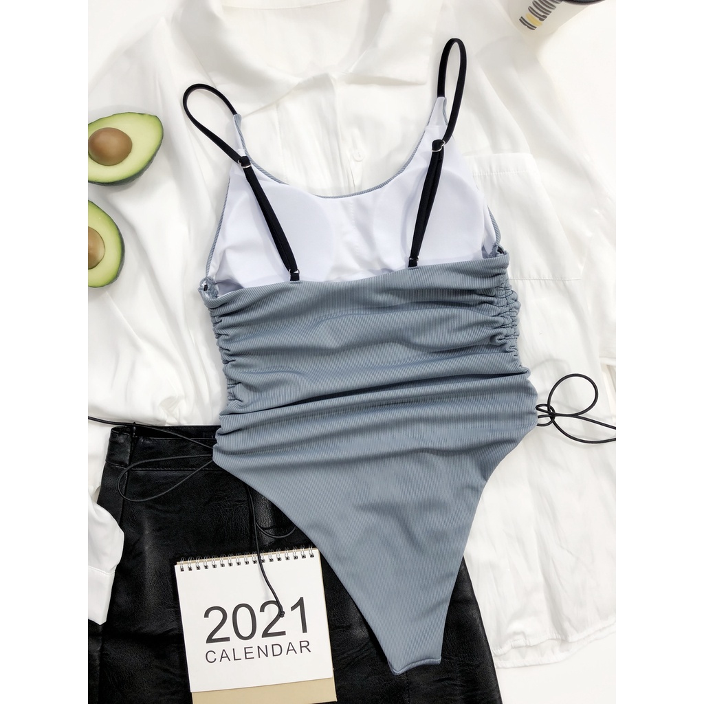 Đồ bơi một mảnh DUNEA phối dây rút thời trang gợi cảm cho nữ