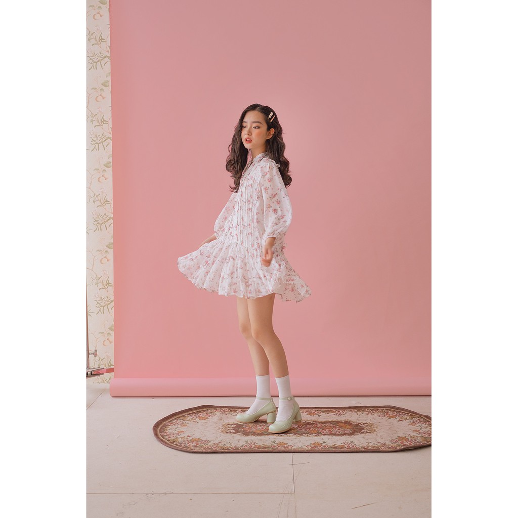 Naked by V - Váy voan hoa buộc nơ Serene Dress (Hồng) | BigBuy360 - bigbuy360.vn