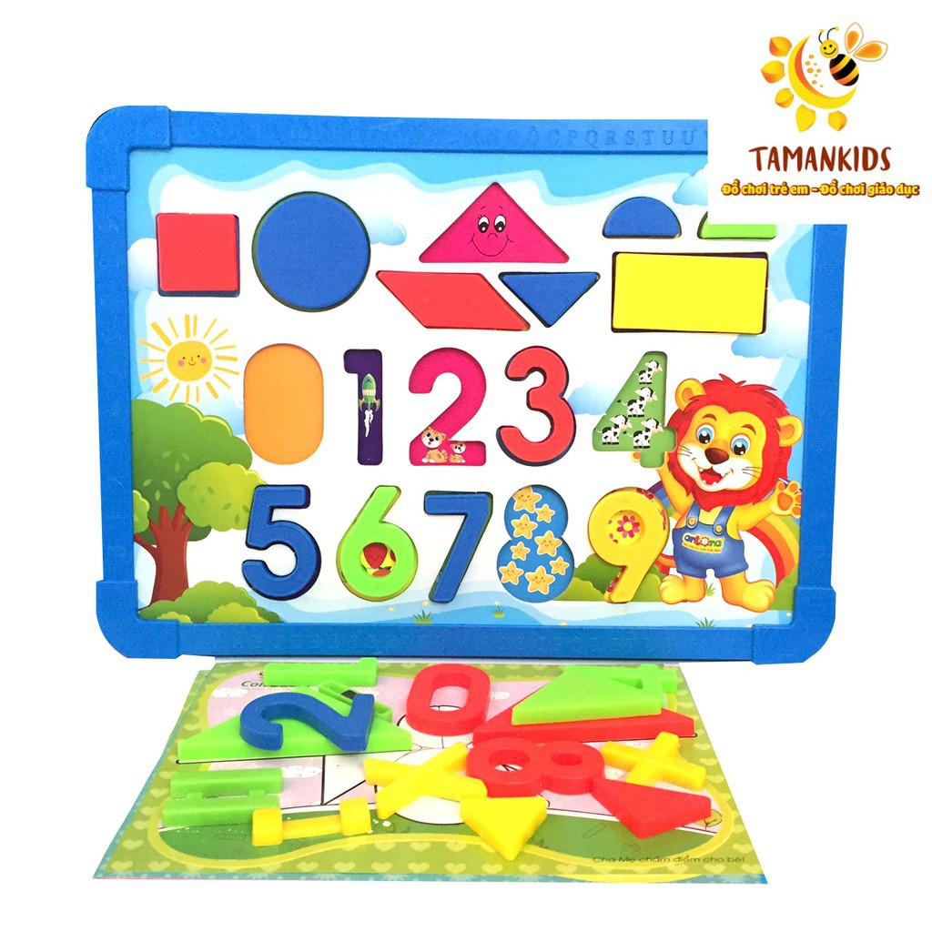 Bảng Học Số Và Hình Khối Có Nam Châm Giúp Bé Phát Triển Khả Năng Toán Học