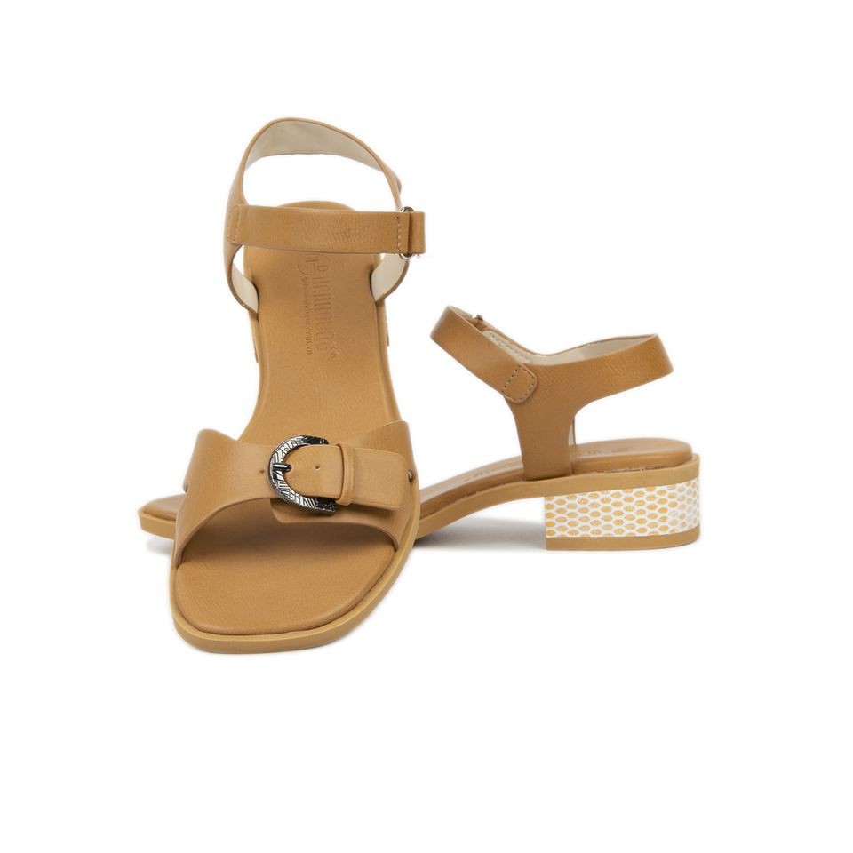 Giày Sandal Cao Gót Hạnh Dung HD05185AE ( Màu Đen - Bò )