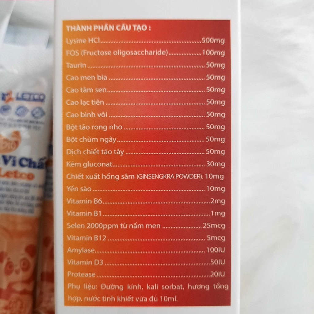 (HIỆU QUẢ) Đa Vi Chất, siro ăn ngon, giúp bé ăn ngon, tăng hấp thu, tăng sức đề kháng –hộp 24 gói