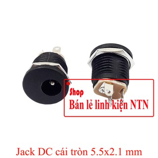 Jack DC cái tròn 5.5x2.1 mm