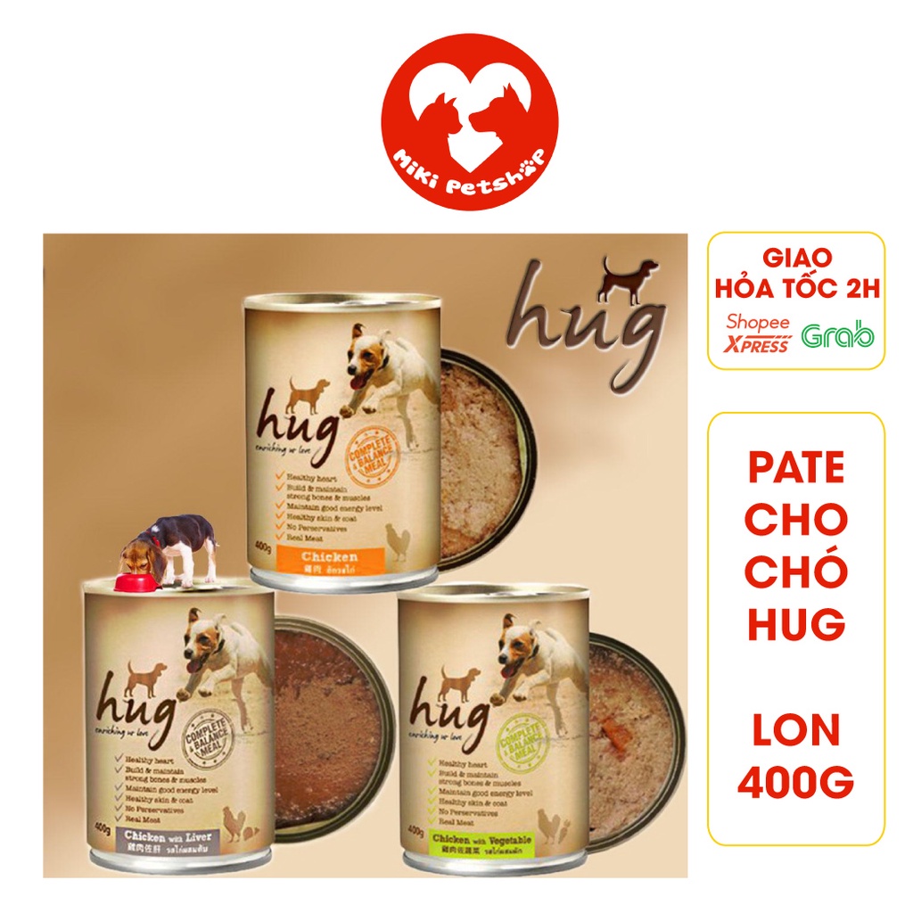 Pate Cho Chó Pate Hug Lon 400G Đủ Vị - Miki Petshop thumbnail