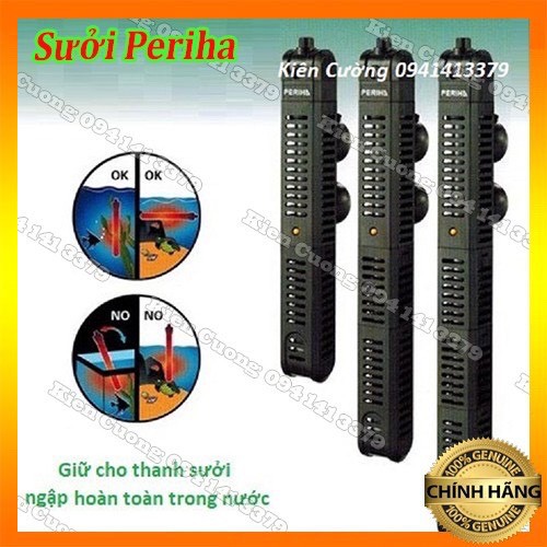 Sưởi chống bỏng PERIHA 200w, sưởi an toàn cho bể cá cảnh