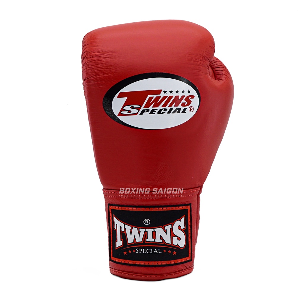 Găng tay Boxing Muay Thai Twins BGLL1 Lace-up - Red