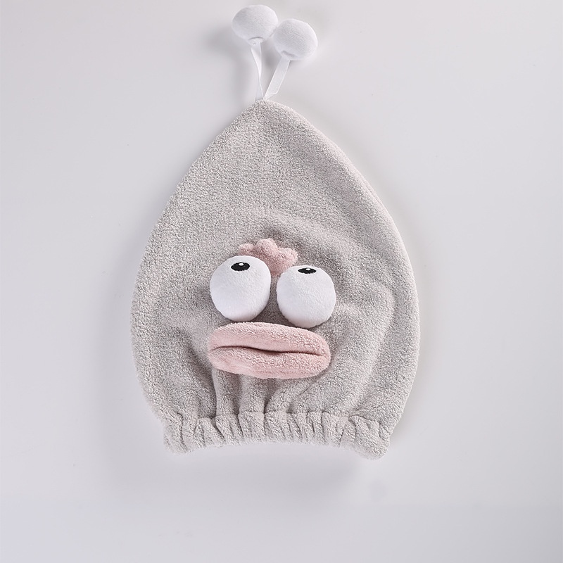 Mũ làm khô tóc thấm hút nước tốt chất lượng cao Khăn Mũ Trùm Đầu Cotton Làm Khô Tóc Siêu Thấm Hút Sau Khi Tắm Cho