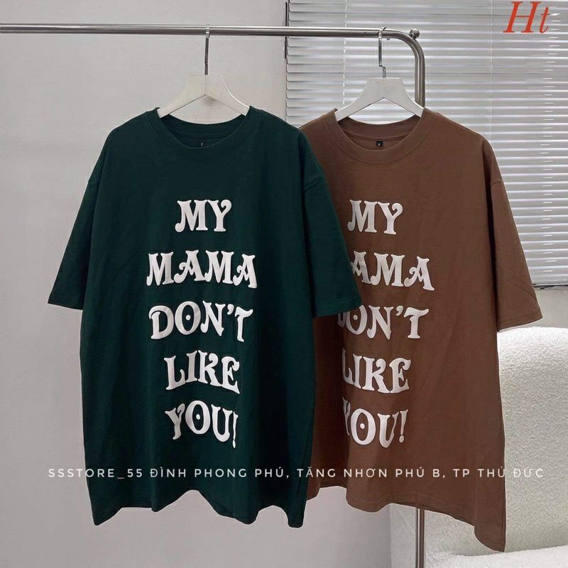 Áo thun tay lỡ nam nữ unisex form rộng My MAMA ullzang vải cotton mịn giá rẻ mặc đơn đôi nhóm