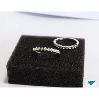 NHẪN DẢI ĐÁ BẠC 925