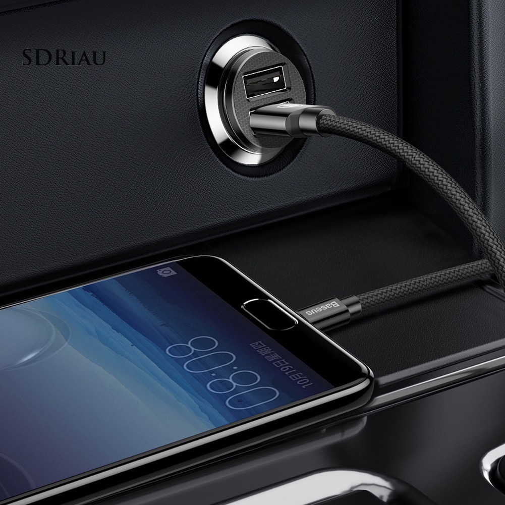 Đủ hàng_Tẩu sạc nhanh Mini USB 3.1A kép chất lượng cao cho xe ô tô