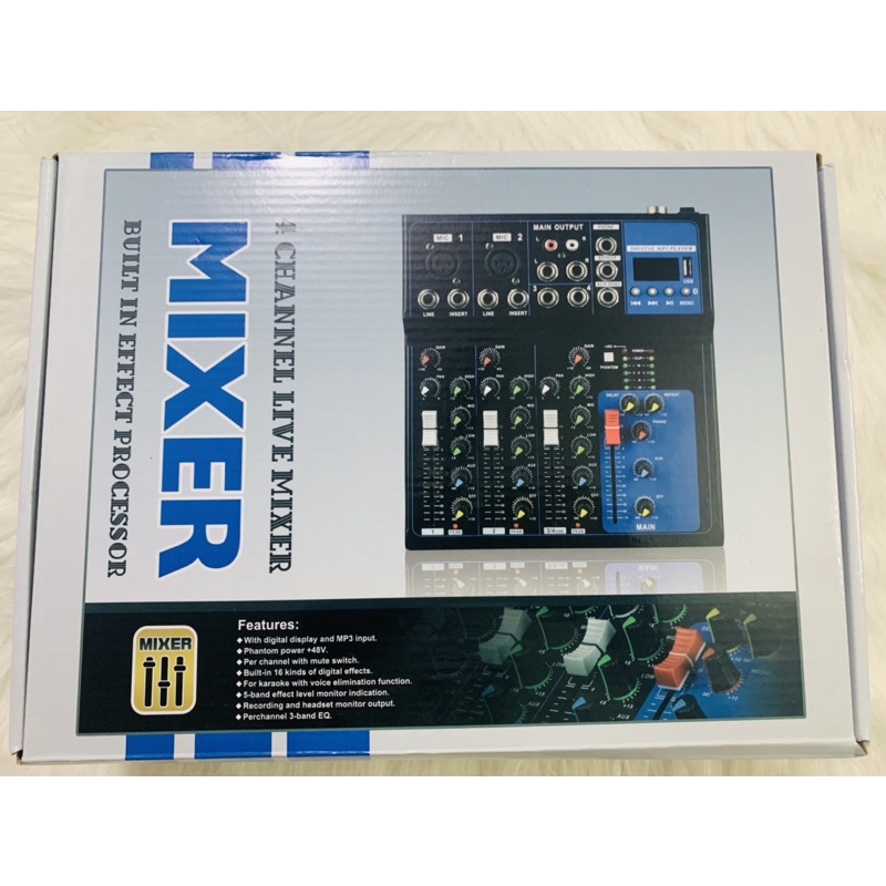 Mixer F4 USB bản 2021 âm thanh cực hay có bluetooth lấy nhạc