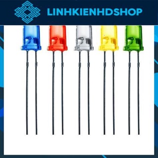LED 5mm siêu sáng các màu xanh đỏ vàng tím hồng