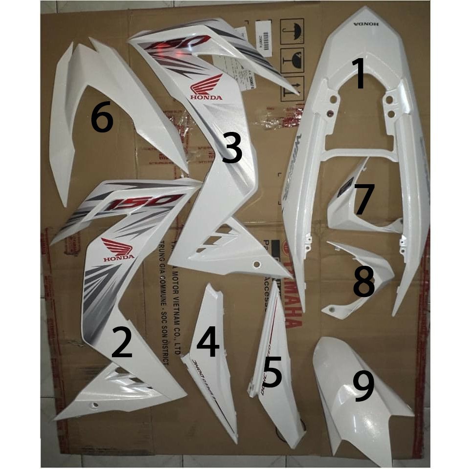 DÀN ÁO WINNER V1 TRẮNG ĐỜI 2016 ZIN CHÍNH HÃNG HONDA