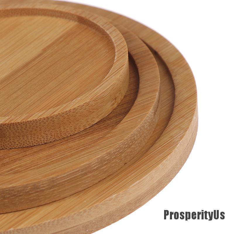 Khay Gỗ Tre Tròn / Vuông Cho Tay Cầm