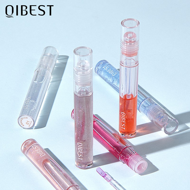 (Hàng Mới Về) Son Kem Bóng Dưỡng Ẩm Tự Nhiên Lâu Trôi Không Dính Cốc Không Phai Màu Qibest | BigBuy360 - bigbuy360.vn