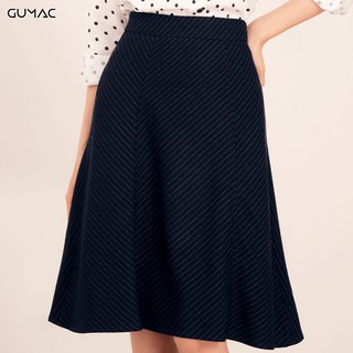 Chân váy xòe sọc VA559 GUMAC