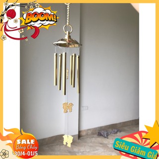 Chuông gió 6 thanh đồng nguyên chất