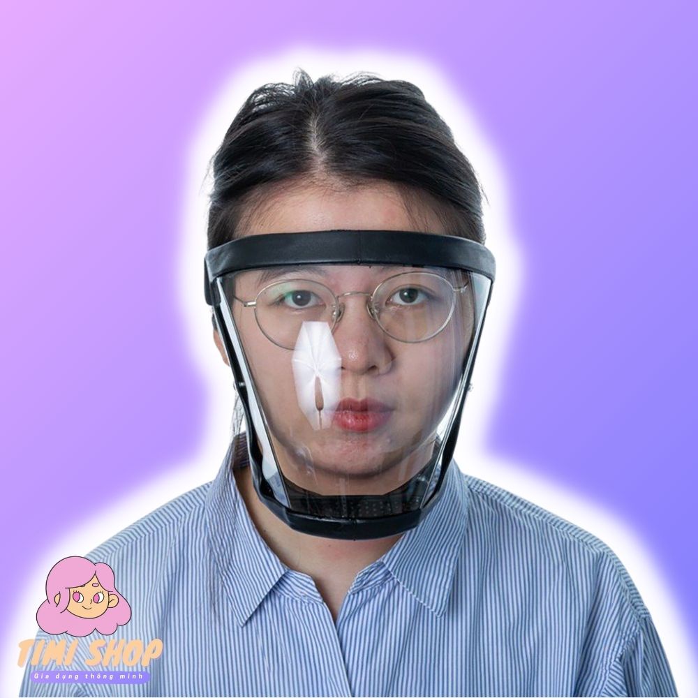 Kính Chống Giọt Bắn Viền Đen – Kính Chống Dịch – Mặt Nạ Phòng Độc