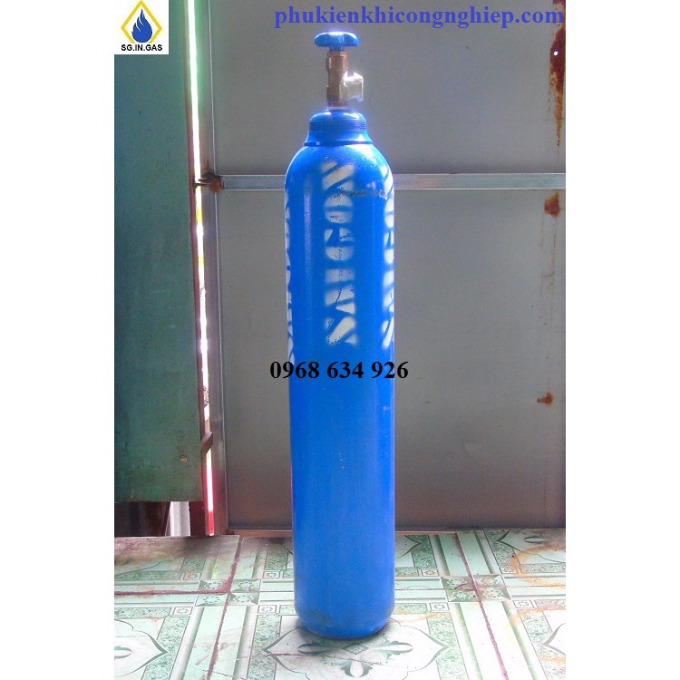 Bình khí Argon 10 lít chuyên đi công trình nhỏ