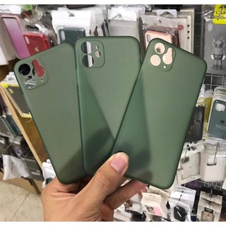 Ốp Lưng Giấy Siêu Mỏng màu xanh rêu cho iPhone 6 đến 11/11pro/11promax