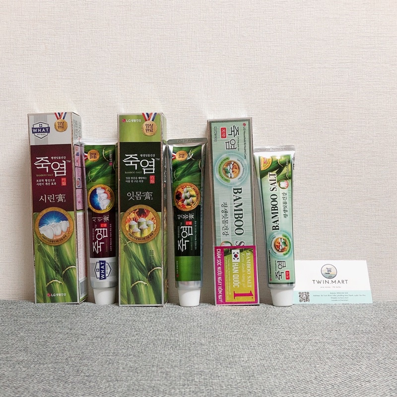 [ĐƠN 299K TẶNG SỮA TẮM 36K] Kem đánh răng Bamboo Salt Sensitive Cho răng nhạy cảm - Salt Gum Care Chăm sóc nướu 140g