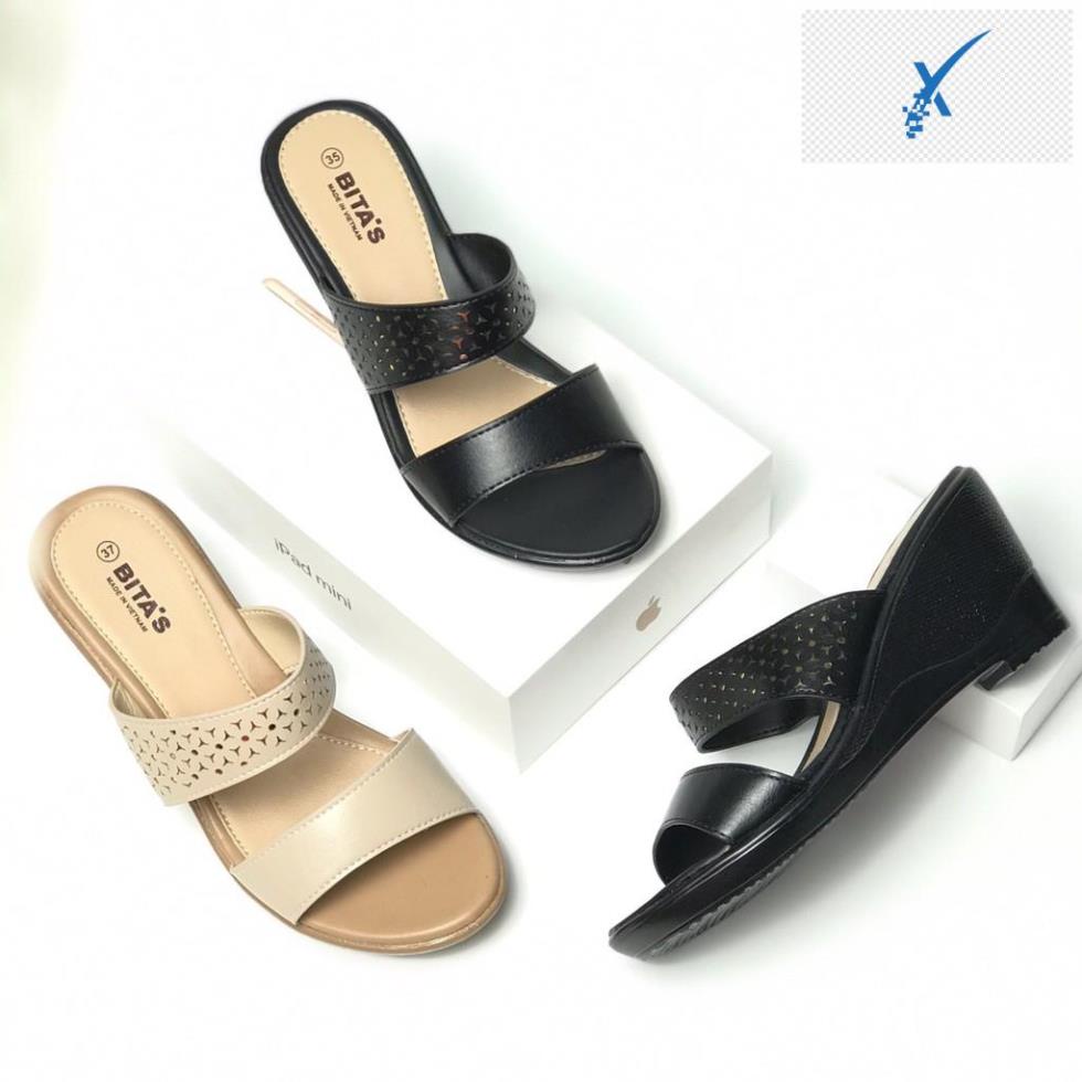 Dép nữ BITAS ❤️FREESHIP❤️ Dép lê hai quai đế xuồng 7cm thời trang DYN138 - Hàng Chính Hãng 👘