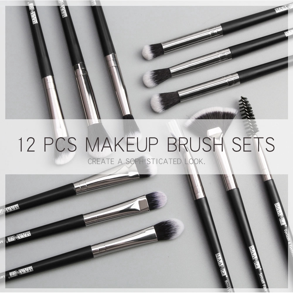 Set 12 Cọ Trang Điểm Chuyên Nghiệp