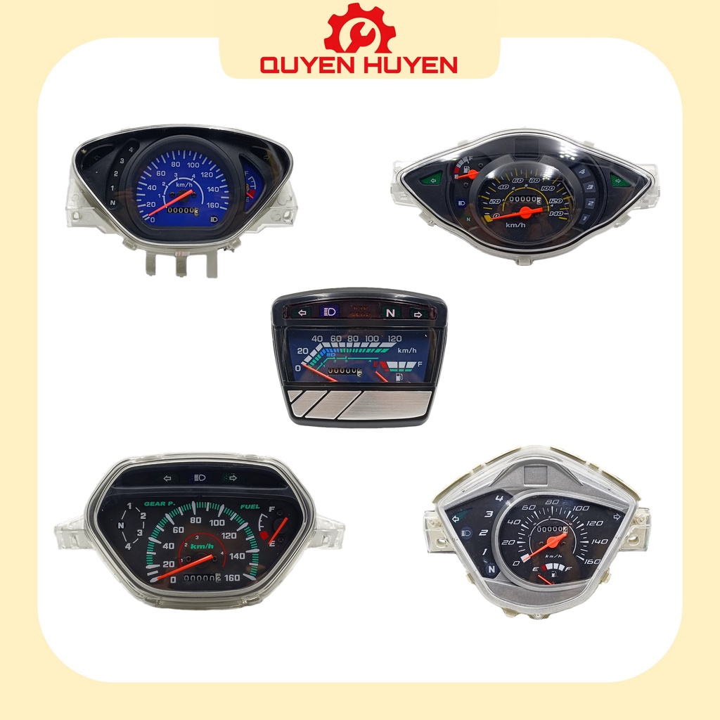 Đồng hồ cơ cho xe máy - Dream, Wave, S110, Future - Đầy đủ chức năng - Hàng loại đẹp