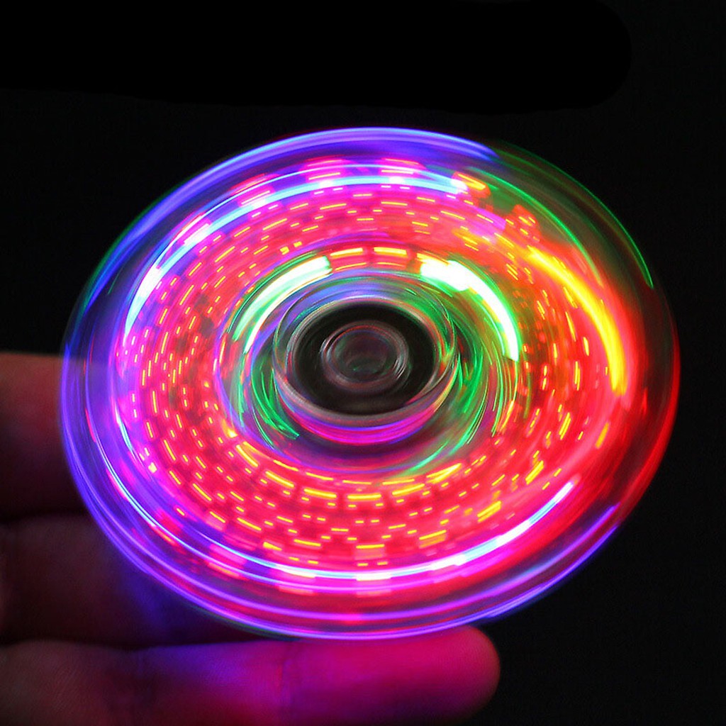 Con Quay Spinner Phát Sáng, Đồ Chơi Đèn Led Bằng Nhựa Độc Đáo, Đồ Chơi Giải Trí, Xả Stress Dành Cho Mọi Lứa Tuổi