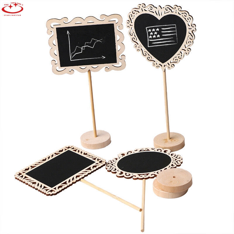 Bảng Đen Mini Bằng Gỗ Có Chân Đứng Dùng Cho Trang Trí Tiệc Cưới