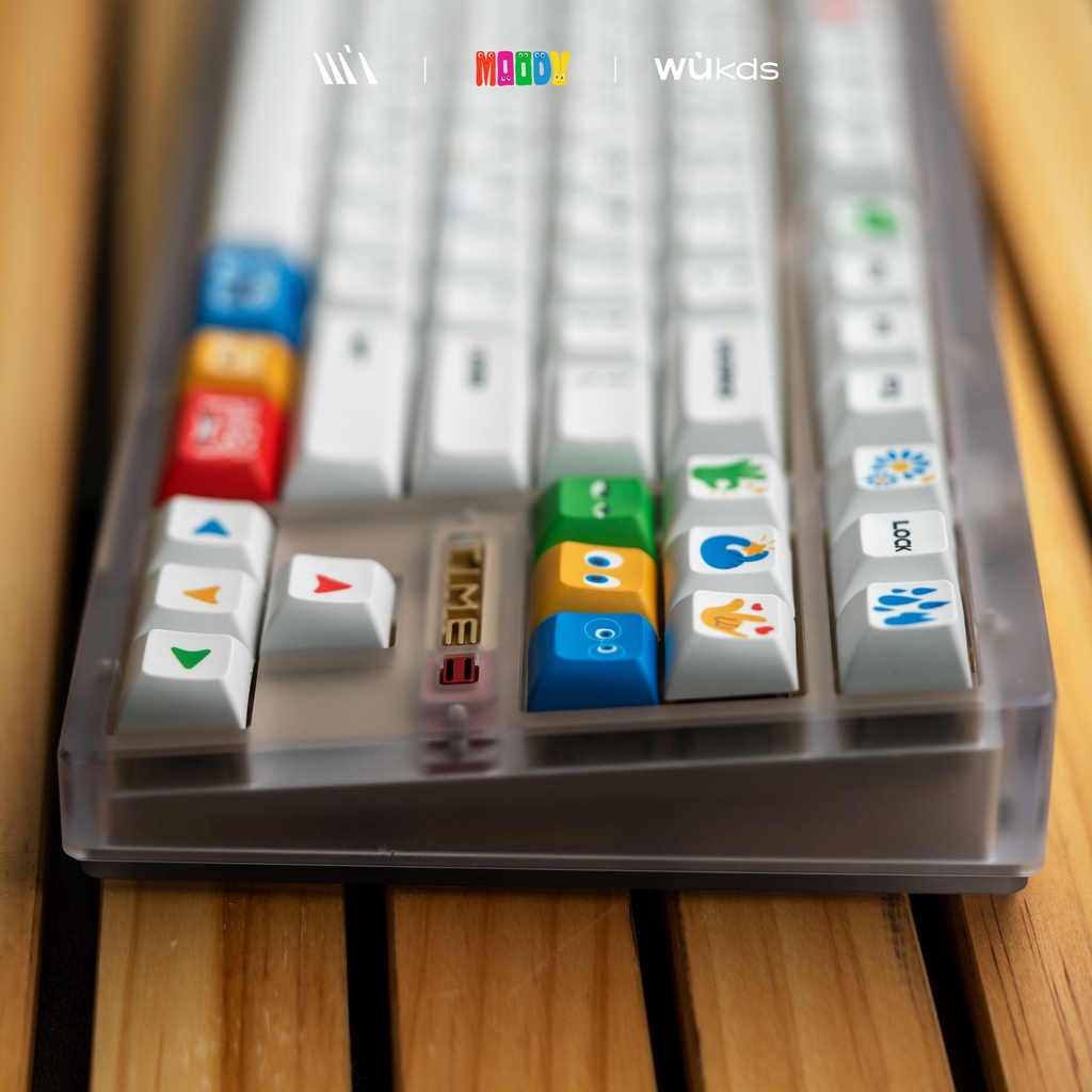 WUKDS MOOD Keycaps 160 Phím PBT Dye-Thăng hoa Keycaps KCA Hồ sơ Keycaps cho Công tắc Cherry Gateron MX Bàn phím cơ