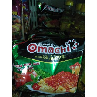 Combo 3 gói Mì tôm Omachi vị sườn, bò, tôm, xốt spaghetti 78g