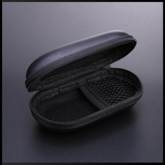 Túi Đựng Tai Nghe / Thẻ Nhớ Đa Năng Hình Oval Có Khóa Kéo Tiện Dụng