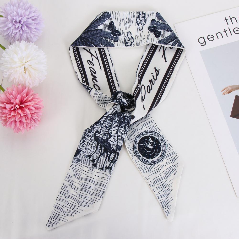 Dây Cột Tóc Đuôi Ngựa Cột Nơ Phong Cách Retro Thanh Lịch