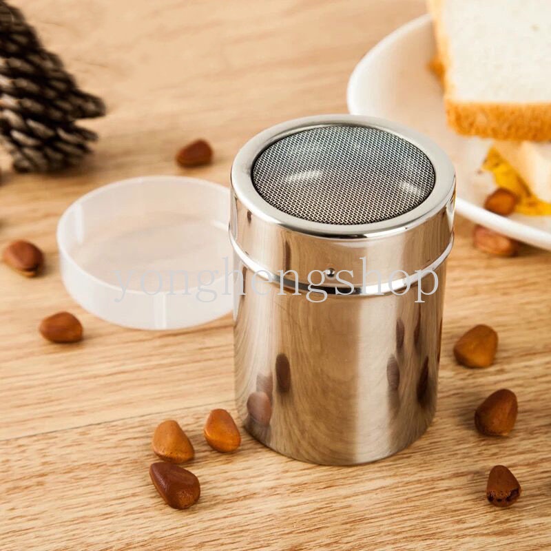 Dụng Cụ Phun Bột Cà Phê Bằng Thép Không Gỉ Kèm Nắp Đậy Tiện Dụng