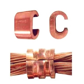 Kẹp tiếp địa chữ C đồng đỏ