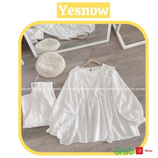 Áo babydoll trắng ulzzang .