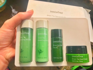 Set dưỡng Innisfree trà xanh mini