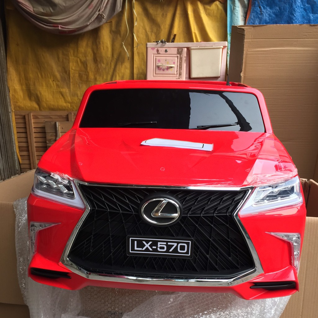 Ô tô điện trẻ em BABY-KID LEXUS 570 2 chế độ tự lái và remote, 2 chỗ ghế đôi, 4 động cơ lớn, ắc qui 12v